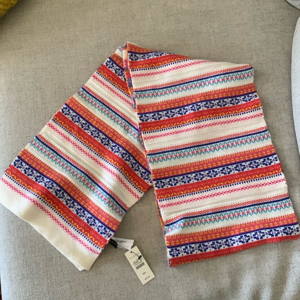 Talbots Fairisle scarf NWT